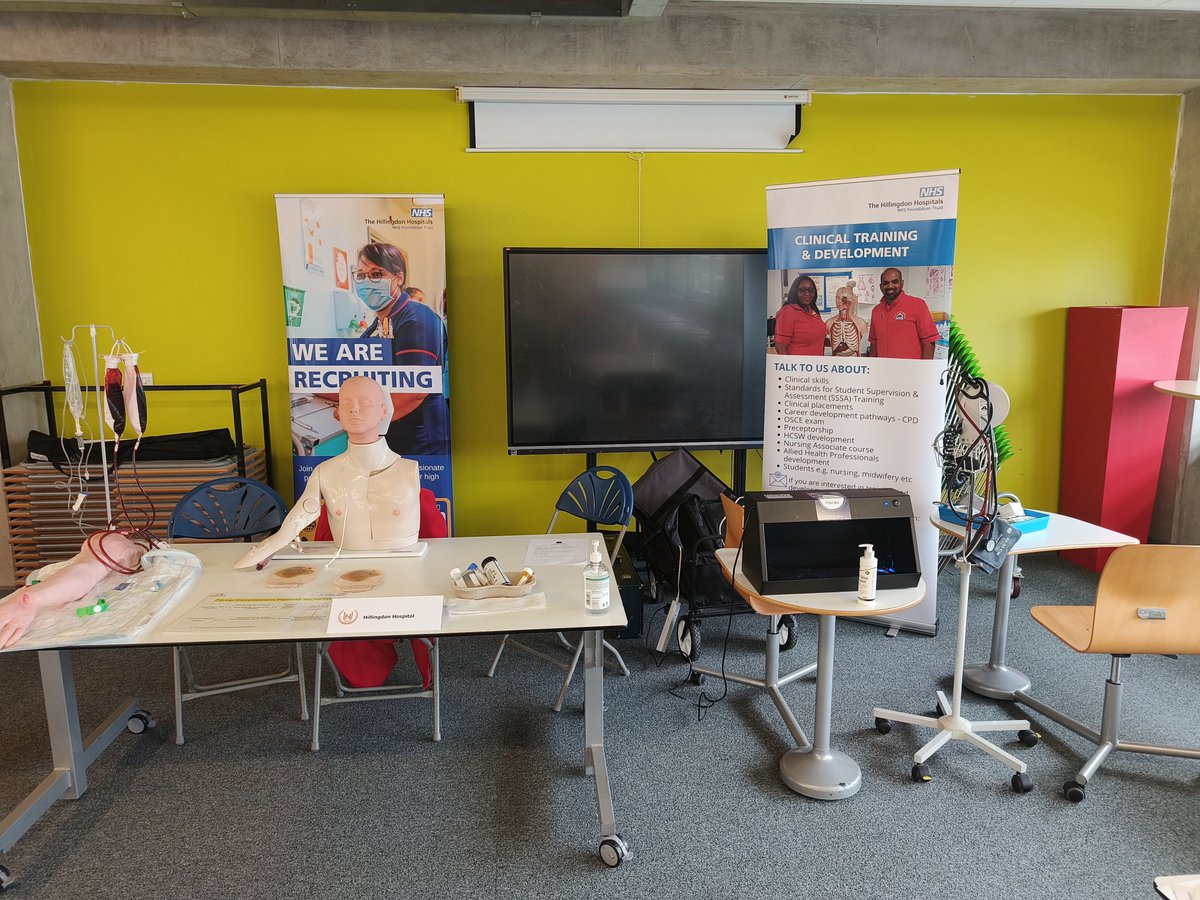 At Uxbridge High School career fair.