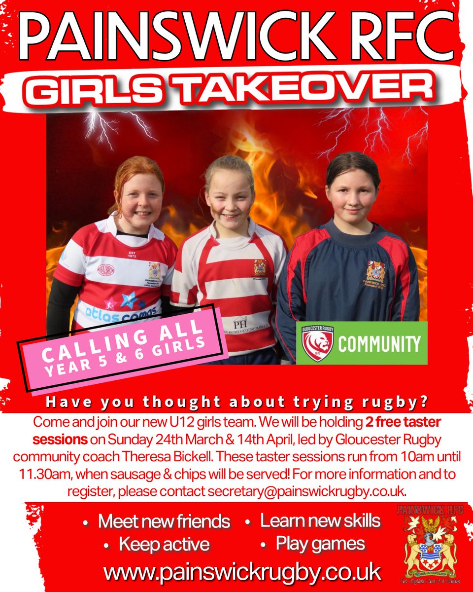 Painswick RFC (@painswickrfc) on Twitter photo THIS SUNDAY @ Painswick RFC
We are looking forward to seeing lots of stars of the future this Sunday morning ๐คฉ 10am start at Broadham Fields, please contact secretary@painswickrugby.co.uk for more info! THIS SUNDAY @ Painswick RFC
We are looking forward to seeing lots of stars of the future this Sunday morning ๐คฉ 10am start at Broadham Fields, please contact secretary@painswickrugby.co.uk for more info!