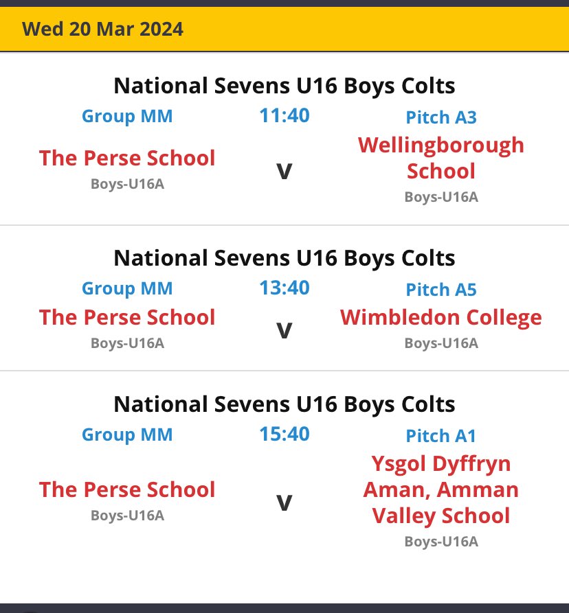 Good luck to our U16 boys at @RPNS7s today!