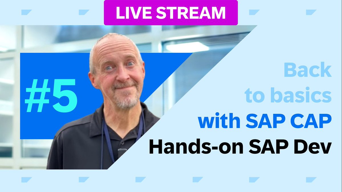 Continue learning CAP with Node.js in Episode 5 of Back to basics with #SAPCAP! In this video, we look more into CDS service and entity definitions, and dig into aspects, types, and also learn to get a fully fledged OData V4 service. #SAPOpenSource 🔗 sap.to/6016kikUg.