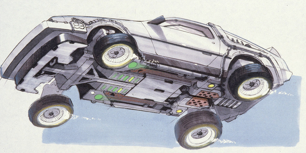 Great concept art from BACK TO THE FUTURE PART II (1989).