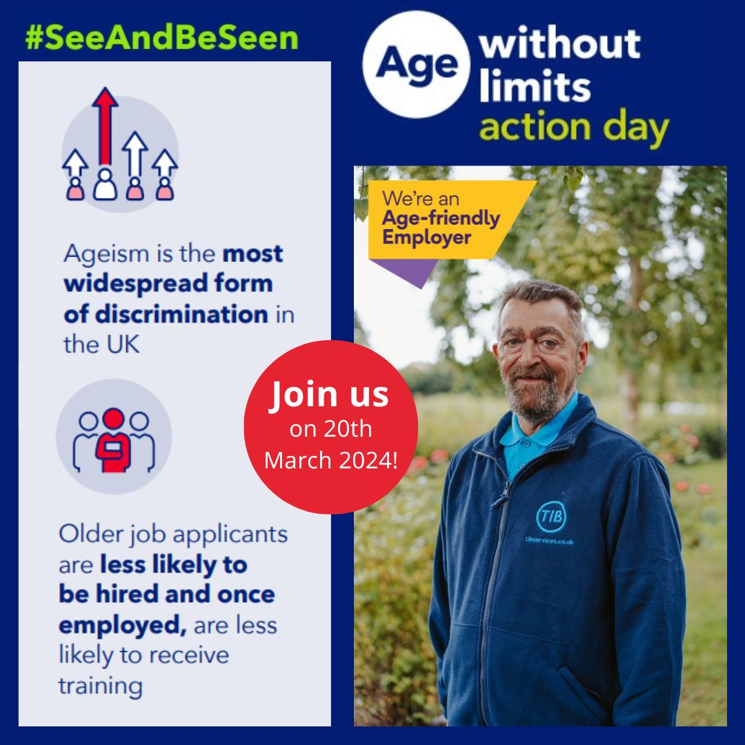 Today is @Ageing_Better's #Ageism Action Day - this year's theme is about challenging the negative way that ageing is represented in society. 
Find out more and get involved 👉 ageing-better.org.uk/ageism-action-… #SeeAndBeSeen #AgeFriendlyEmployer #tibservices