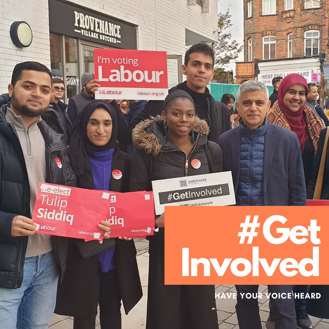 2024 is the year to #GetInvolved in politics and have your voice heard. Our #GetInvolved programme will include canvassing, hustings and more across the country. Sessions are open to everyone, regardless of political knowledge or engagement so sign up now: patchworkfoundation.org.uk/our-work/get-i…