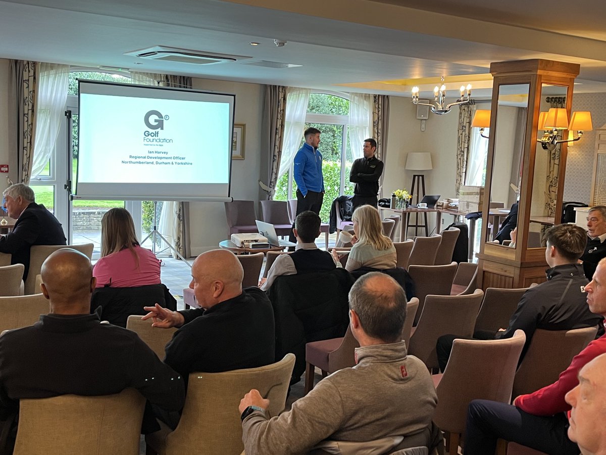 Junior golf seminar today at ⁦<a href="/pannalgolfclub/">Pannal Golf Club</a>⁩ with ⁦<a href="/CottParksJDP/">Cottingham Parks Juniors</a>⁩ ⁦<a href="/CottinghamParks/">Cottingham Parks</a>⁩ ⁦<a href="/golffoundation/">Golf Foundation</a>⁩ and ⁦<a href="/KondorKidz/">KondorKidz</a>⁩ presenting to our clubs 🙏