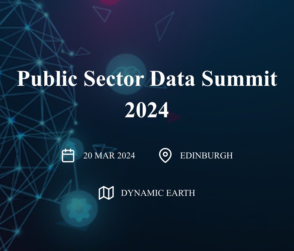 Attending Public Sector Data Summit, today @HolyroodConnect #ConnectDataSummit looks like it’s going to be an interesting event