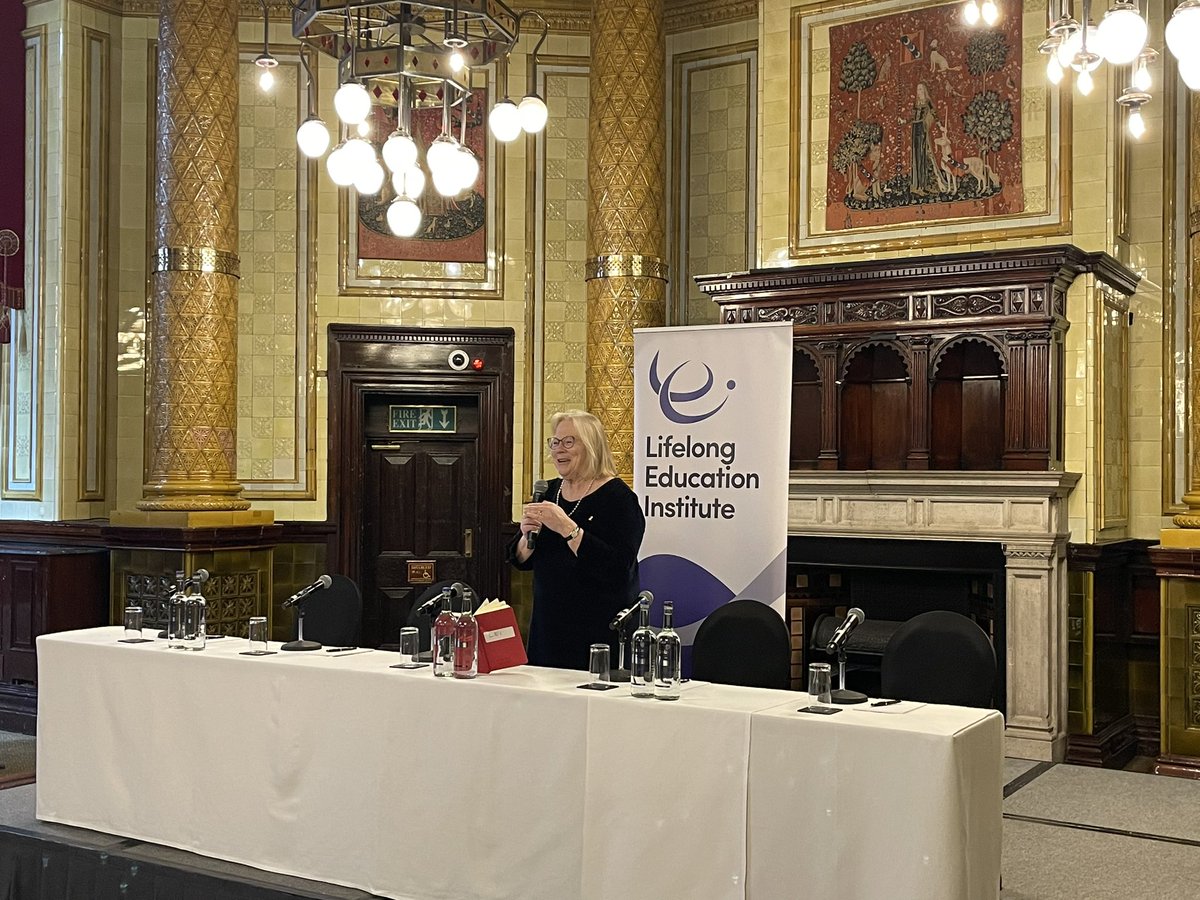 Our Chair @AnnLimb Kicks off the Conference proceedings, welcoming delegates and relaying the benefits of having a Lifelong Education Institute. “We need to have a single unified voice that goes through the entire sector, promoting #lifelonglearning”