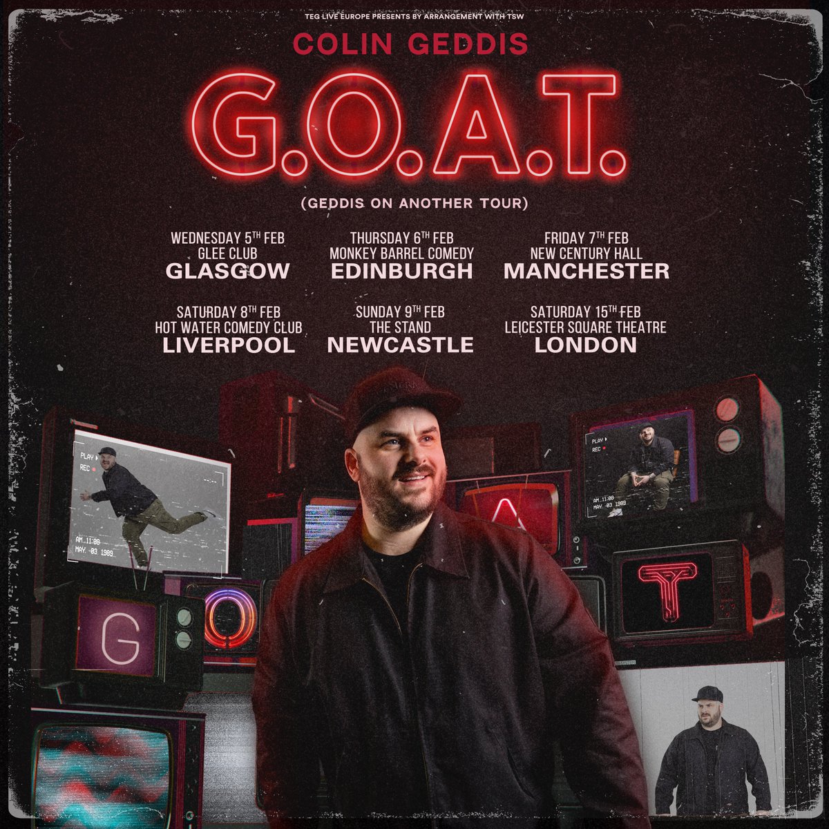 TEG Live Europe (@tegliveeurope) on Twitter photo Just announced!
<a href="/COLINGEDDIS/">COLIN GEDDIS</a> brand new stand up show G.O.A.T. (GEDDIS ON ANOTHER TOUR) will hit the UK in February 2025 with dates in Glasgow, Edinburgh, Manchester, Liverpool, Newcastle & London.
Tickets on sale Friday at 10am: tegeurope.com/events/colinge… Just announced!
<a href="/COLINGEDDIS/">COLIN GEDDIS</a> brand new stand up show G.O.A.T. (GEDDIS ON ANOTHER TOUR) will hit the UK in February 2025 with dates in Glasgow, Edinburgh, Manchester, Liverpool, Newcastle & London.
Tickets on sale Friday at 10am: tegeurope.com/events/colinge…