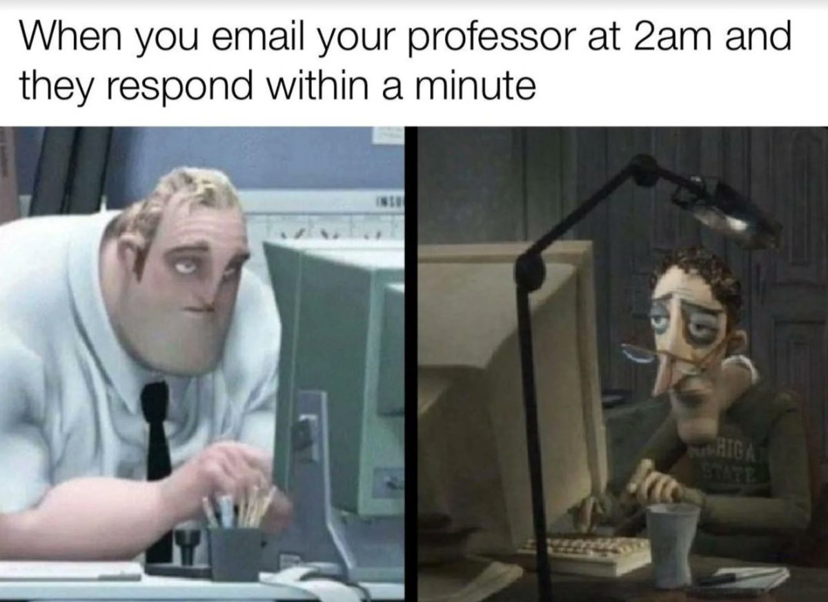 This has happened several times this term.