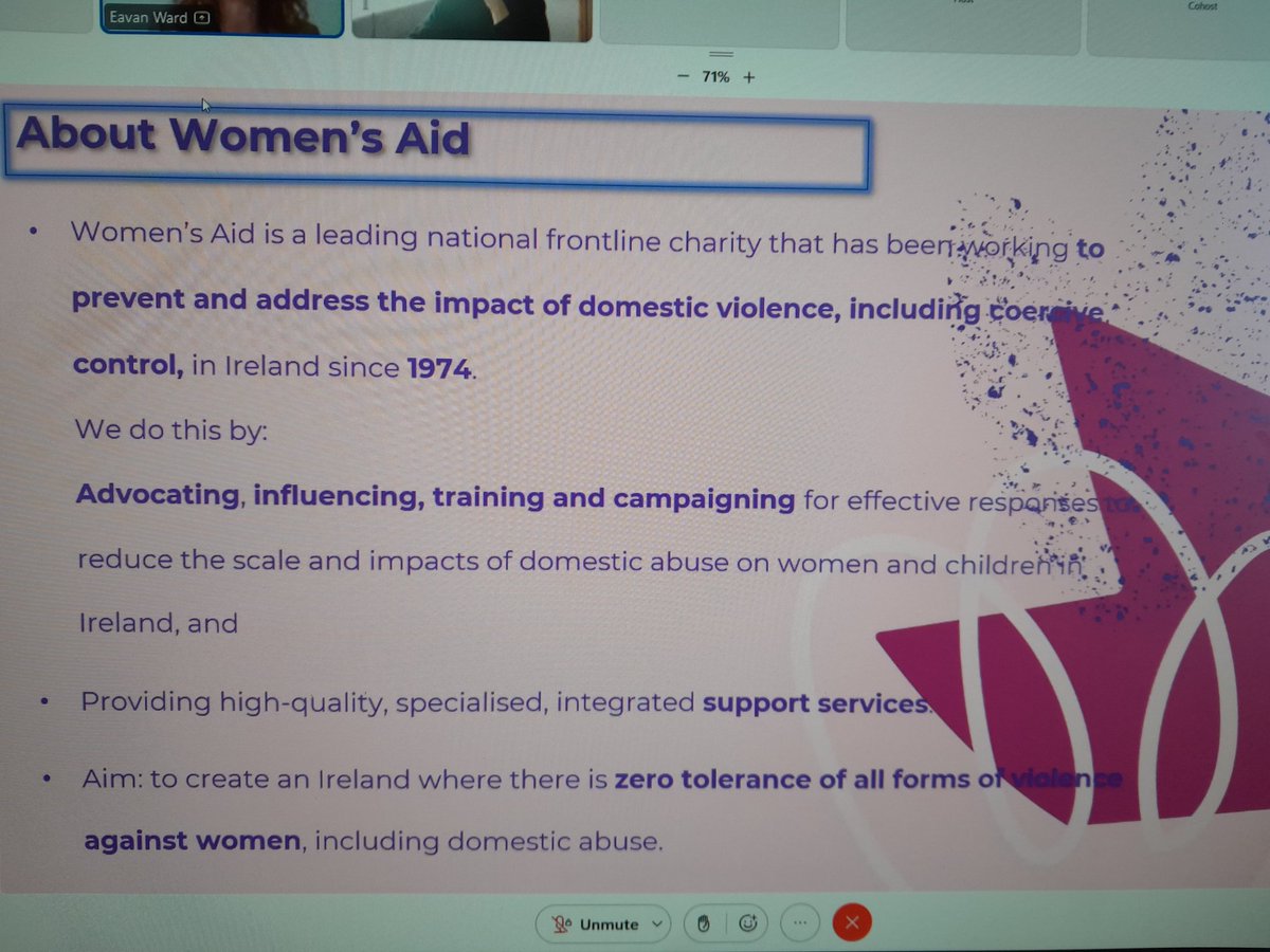 Attending webinar 5 #Including inclusion Health? Voices from the margins - #coercivecontrol #domestic violence. #nurse #midwife #education to support women & men requiring healthcare @CNMEMayoRos @NMPDUNorthWest @nmpduwest @saoltagroup @IADNAM1 @CHO2west