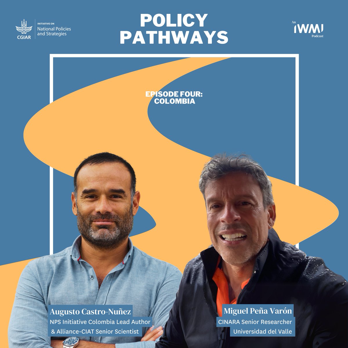 IWMI_'s tweet photo. Join us in #Colombia for #PolicyPathways episode 4 featuring @BiovIntCIAT_eng's @canuac_ and @UnivalleCol's Miguel Peña Varón!
Discover how policy coherence can help Colombia integrate peacebuilding and conservation solutions. ✨
🎧 https://t.co/2Y3DphT6So
#OneCGIAR https://t.co/CysdLwNDxx