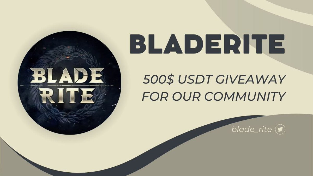 😍😍 BladeRite X Virtual Land #GiveAway Campaign 🏆 Prize Pool »» 500$ USDT Giveaway ✅ Follow @blade_rite ✅ Like, RT and Tag 3 Friends ✅ Finish #Gleam ⤵️ gleam.io/4vyI5/virtual-… #Airdrops #Giveaway #BSC #Crypto #Token #USDT #ReferAndEarn $USDT #USDTgiveaway #cryptomarket