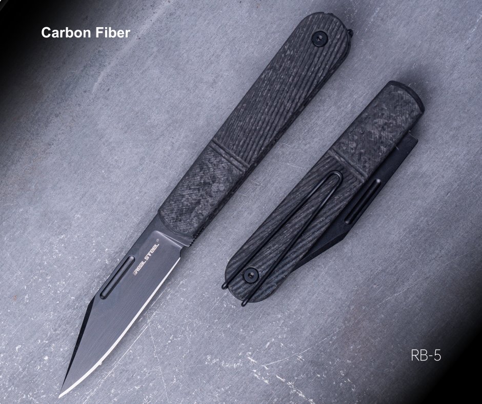 realsteelknife's tweet photo. Upgrade your EDC! Real Steel Real Barlow RB-5: N690 blade, slip joint, carbon fiber OR micarta handle. Which is your style?
Limited stock! 👉https://t.co/tUnab8DrDG
#EDC #realsteelknives https://t.co/b0fsZzaOtI