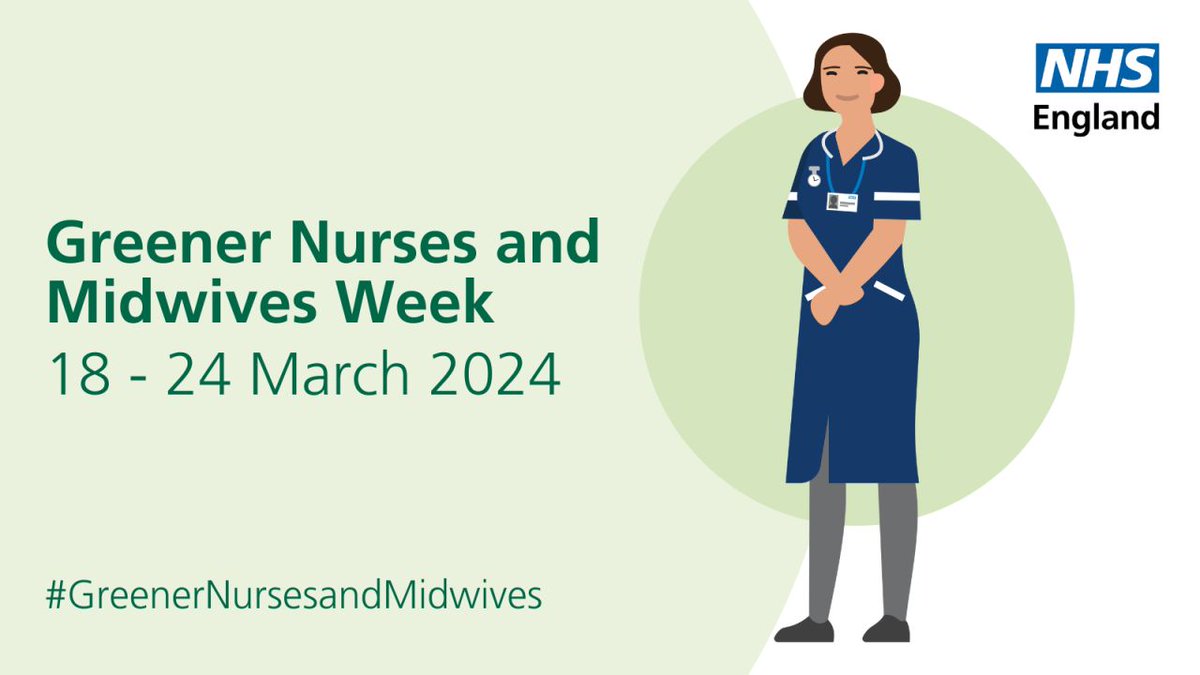 At The Christie we do all we can to support a greener NHS. The first annual Greener Nurses and Midwives Week is being held this week, encouraging nurses and midwives to make sustainable changes for the benefit of the public, our profession, and the NHS. bit.ly/3stmzjz