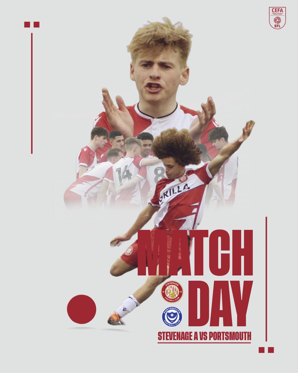 MATCHDAY 🔴⚪️ Stevenage A vs Portsmouth