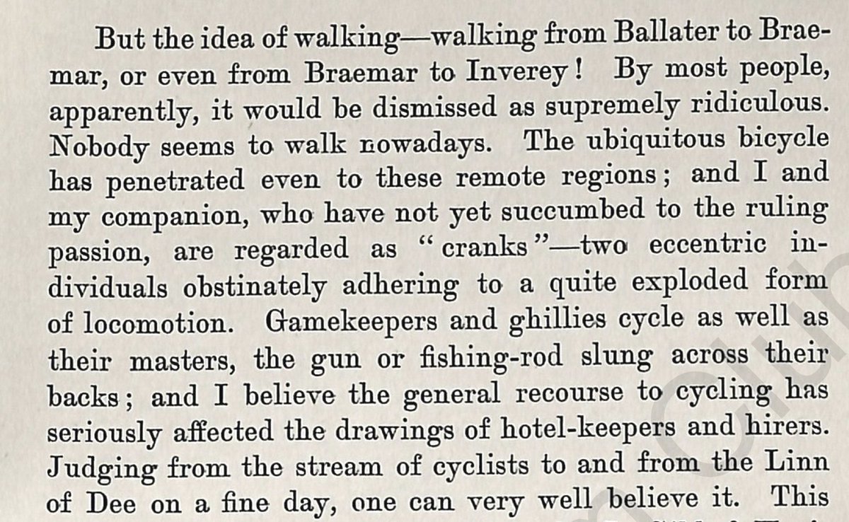 'The ubiquitous bicycle' taking over the Scottish Highlands in 1902 (source: Cairngorm Club journal)