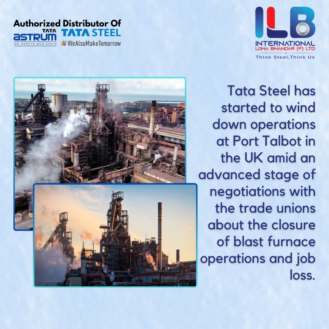 Tata Steel has announced the coke ovens at its giant plant in south Wales will close on Wednesday over concerns about their 'operational stability'.

#distributor #hrcoils #hrsheet #plate #porttalbot #TataSteel #tataastrum #wealsomaketomorrow