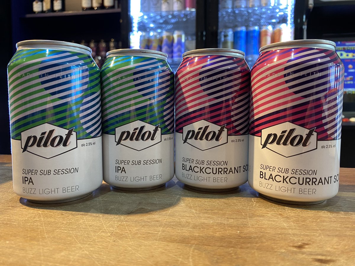 A couple of new releases here this week from @pilotbeeruk, Super Sub Session IPA and Super Sub Session Blackcurrant Sour (2.5% ABV both).