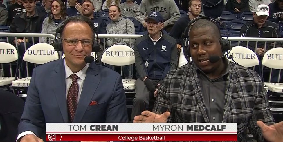 Fun to see @MedcalfByESPN handling play-by-play last night in the NIT alongside @TomCrean.

Today, on the latest #ESPNDaily podcast w/ @clintonyates, Myron previews the #NCAAMBB Tournament, which he'll be covering the next four weeks for ESPN.

🎧: bit.ly/4cm9XkN