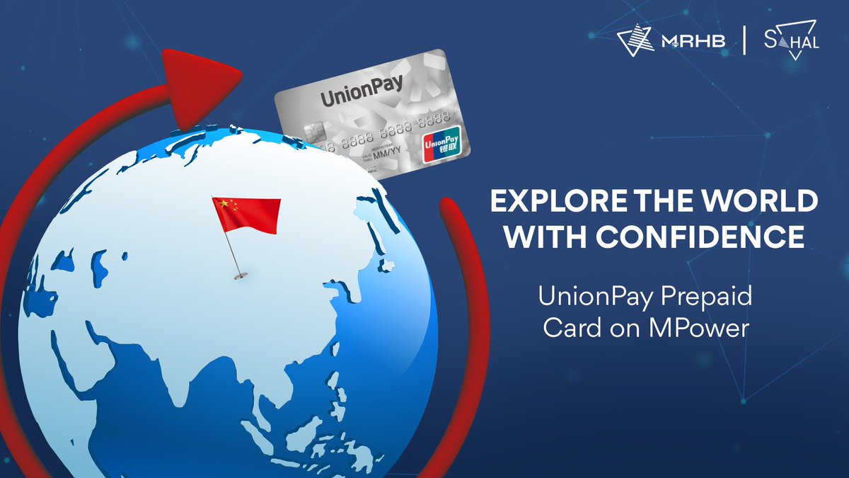 Introducing the ultimate travel companion from Sahal Wallet's MPower: the UnionPay Prepaid Card!🤩 🌐✈️ Whether you're jet-setting across continents or shopping from international brands, enjoy unparalleled convenience and security. With global acceptance and easy reloads, your