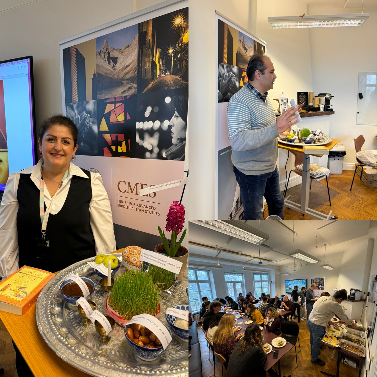 Nowruz celebrations with lovely Persian food at CMES today with staff and students! @lunduniversity