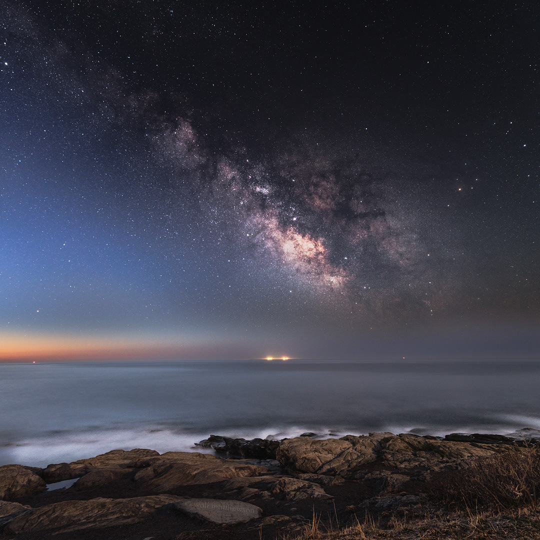 ~ milky way captured just before sunrise...