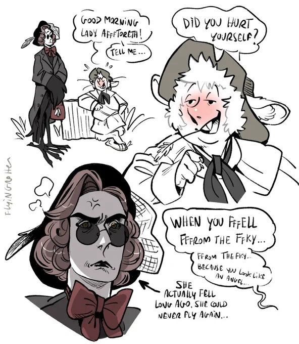 Bringing back Brother Francis the Rabbit and Lady Ashtoreth the Crow to celebrate this first day of spring #GoodOmens 