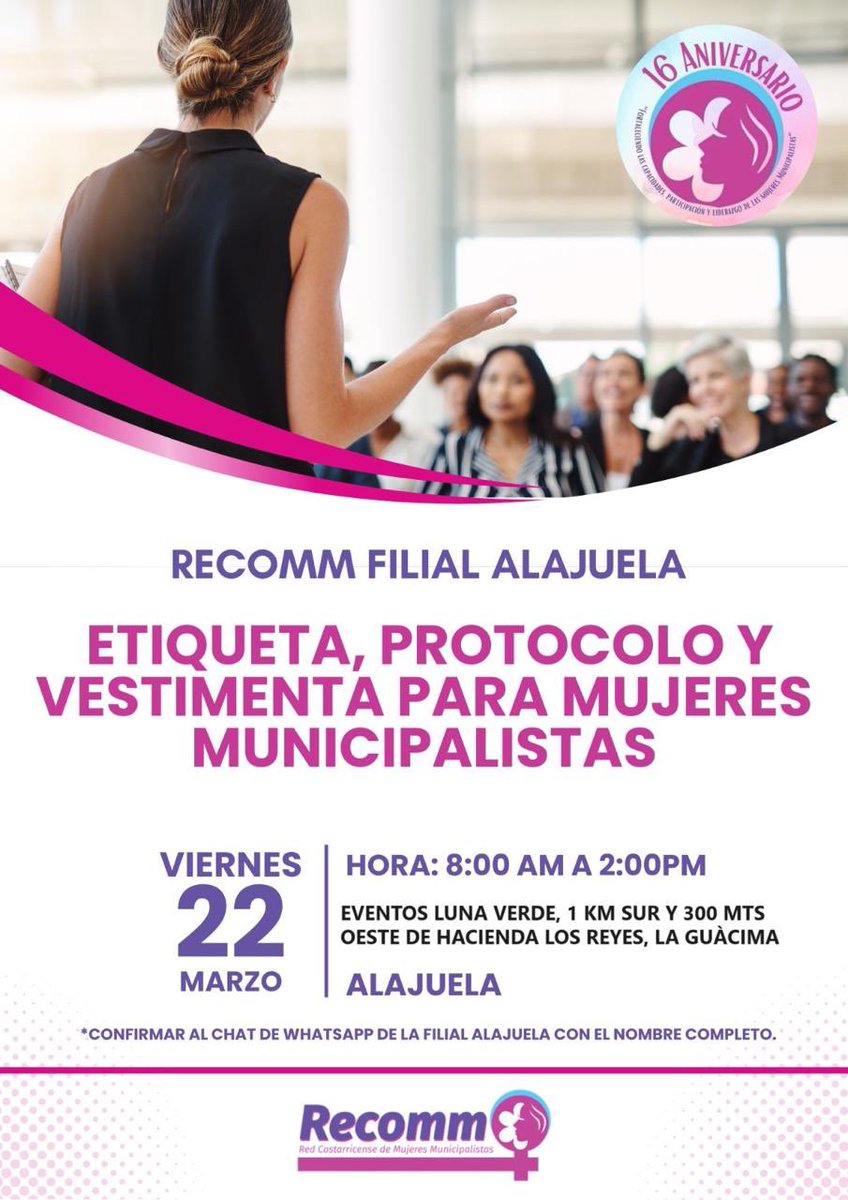 Filial Alajuela responde a las solicitudes y necesidades de sus afiliadas según los Ejes POA 2024. Afiliadas nos vemos viernes 22 en Luna Verde de la Guácima, Alajuela. <a href="/RECOMMCostaRica/">RECOMM</a>  <a href="/mujerespusc/">@frentedemujerespusc</a>