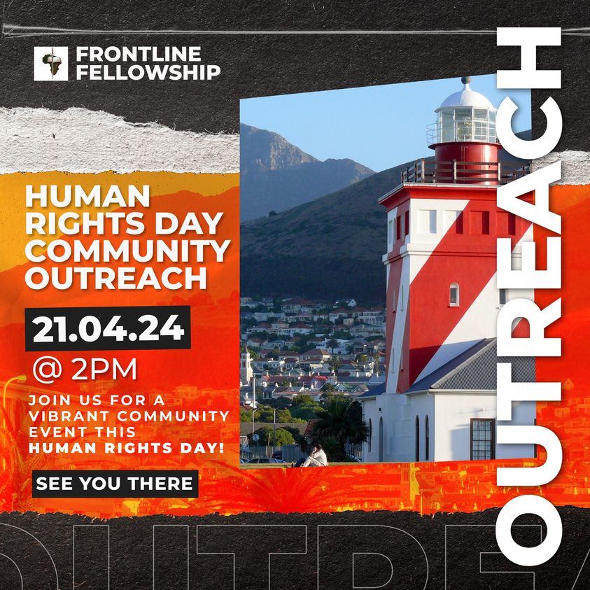 Join us for a community outreach this Human Rights Day! Starting Point: Sea Point Promenade, CT Time: 2PM We’ll gather at the parking lot, Mouille Point Lighthouse, Green Point. Let’s celebrate human rights, community spirit, and the beauty of our coastal city! #HumanRightsDay