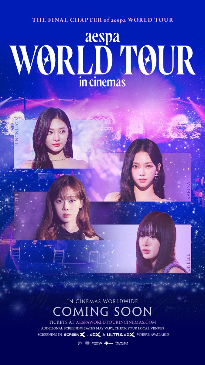 MajorGroup's tweet image. ❄ 💜🌙 🦋aespa: WORLD TOUR in cinemas

🎟️เปิดขายบัตร 27 มีนาคมนี้ เวลา 22.00 น. ที่ เมเจอร์ ซีนีเพล็กซ์ ในระบบ ScreenX, 4DX และระบบปกติ

#MajorCineplex #aespa #æspa #에스파
#aespacinemas #aespaSYNKHYPERLINE 
#aespa_WORLDTOUR_In_Cinemas 
#스크린X #SCREENX #4DX #4월대개봉
