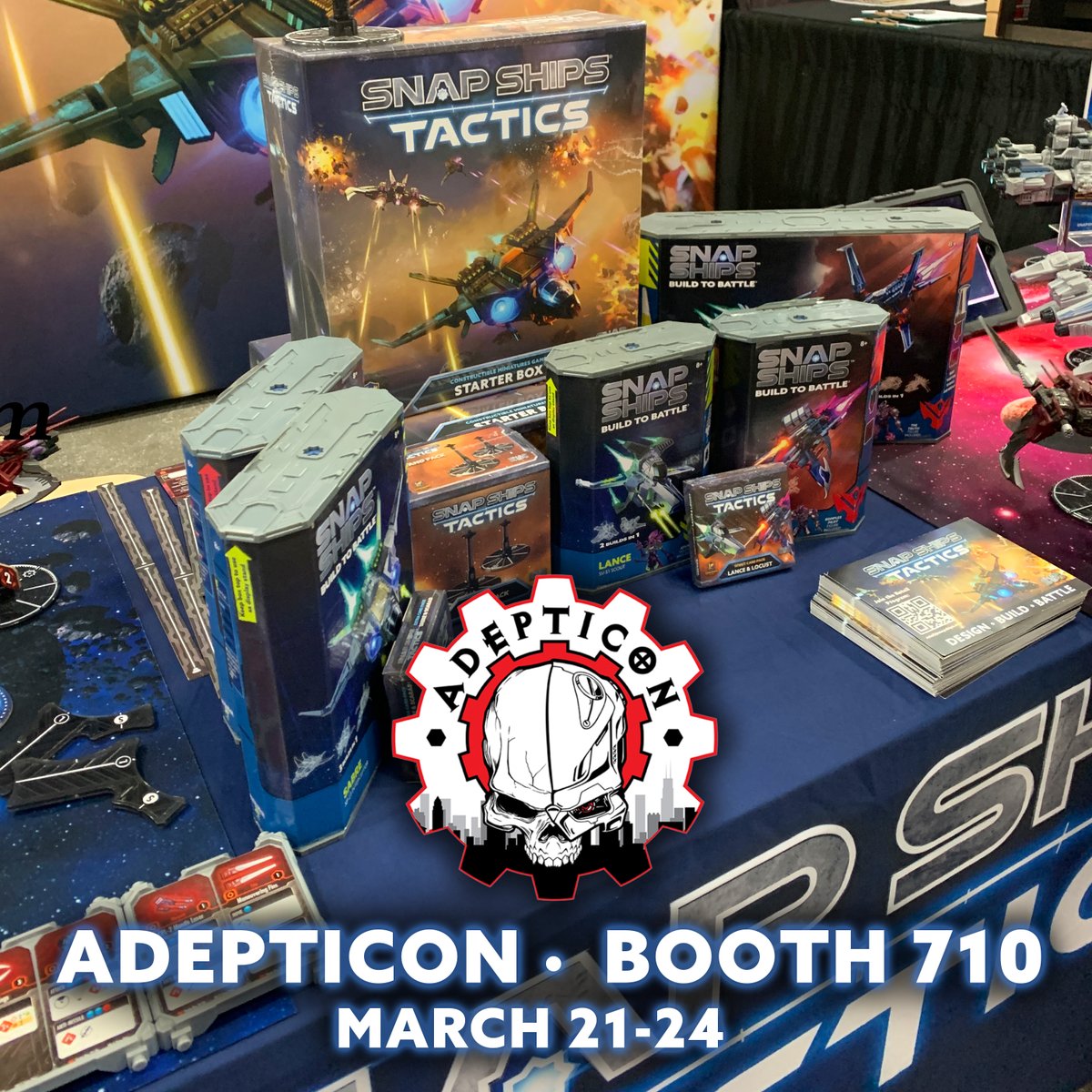 Come visit us at @AdeptiCon and grab some promo pieces! Special deals for convention attendees. 👀