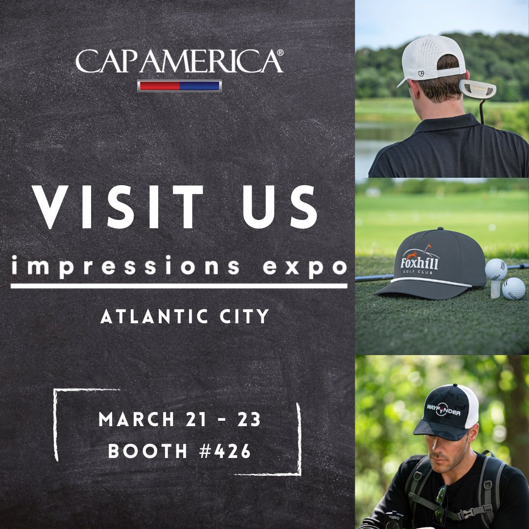 If you're headed to the Impressions Expo in Atlantic City, make sure you plan to stop by booth #426 and see the Cap America team!