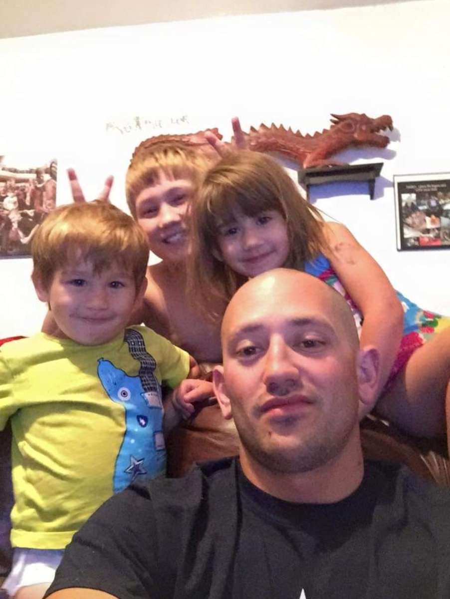 A collision on his motorcycle left Daniel Allen in critical condition. He was known for his giving nature, and that legacy continues after his passing. You can read more about his story here: cbs7.com/2024/02/06/ode… Pictured are Daniel and his three children. @cbsnews
