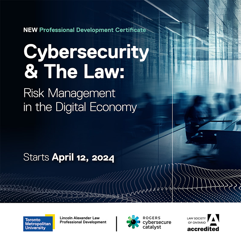 CIPS's tweet photo. Certificate in Cybersecurity & the Law - 25% discount for CIPS members! Starts April 12th!
@LincAlexLawTMU and @Cybersecure_CA are pleased to offer CIPS Members a 25% discount to attend!
Learn more:
https://t.co/Cdd6oJQO5j
#ICT #Tech #Cybersecurity #CybersecurityLaw https://t.co/Ykm6du8AE8