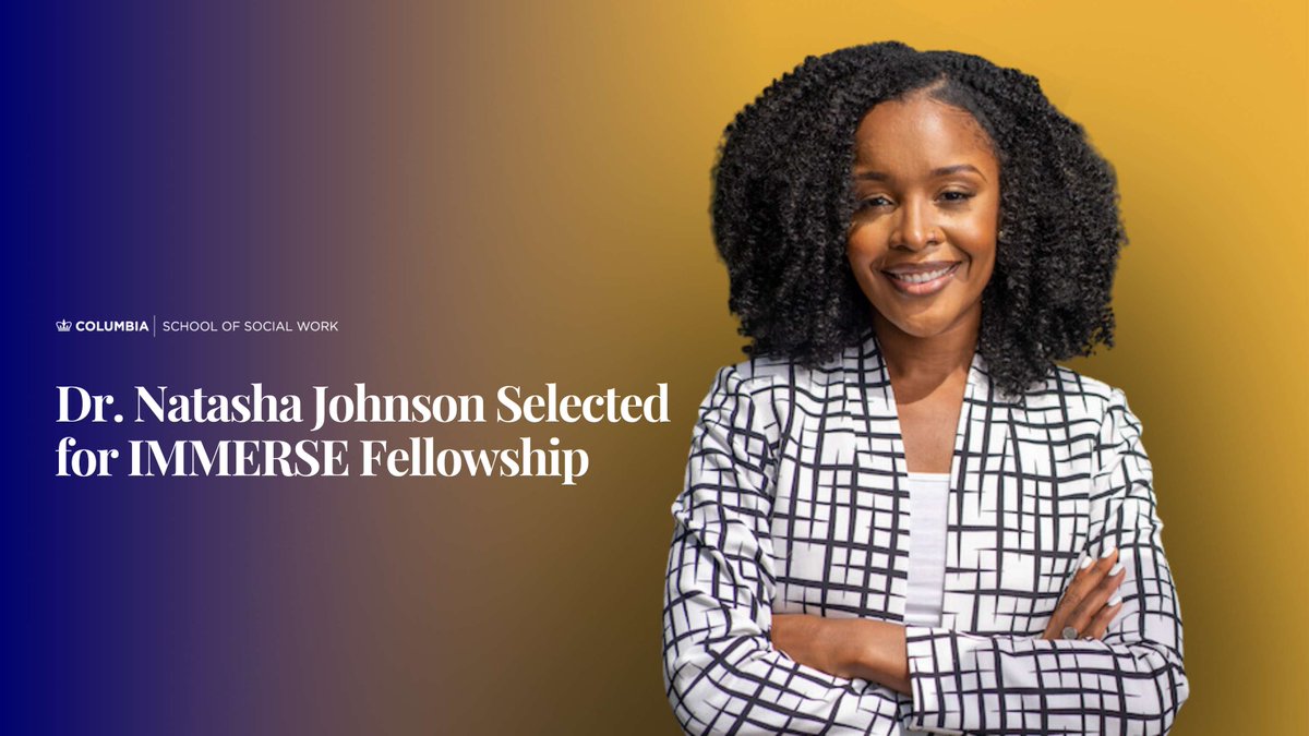 Congratulations to #CSSW's Dr. Natasha Johnson who has been selected to participate in this year's Institute of Mixture Modeling for Equity-Oriented Researchers, Scholars, and Educators (IMMERSE) Fellowship!