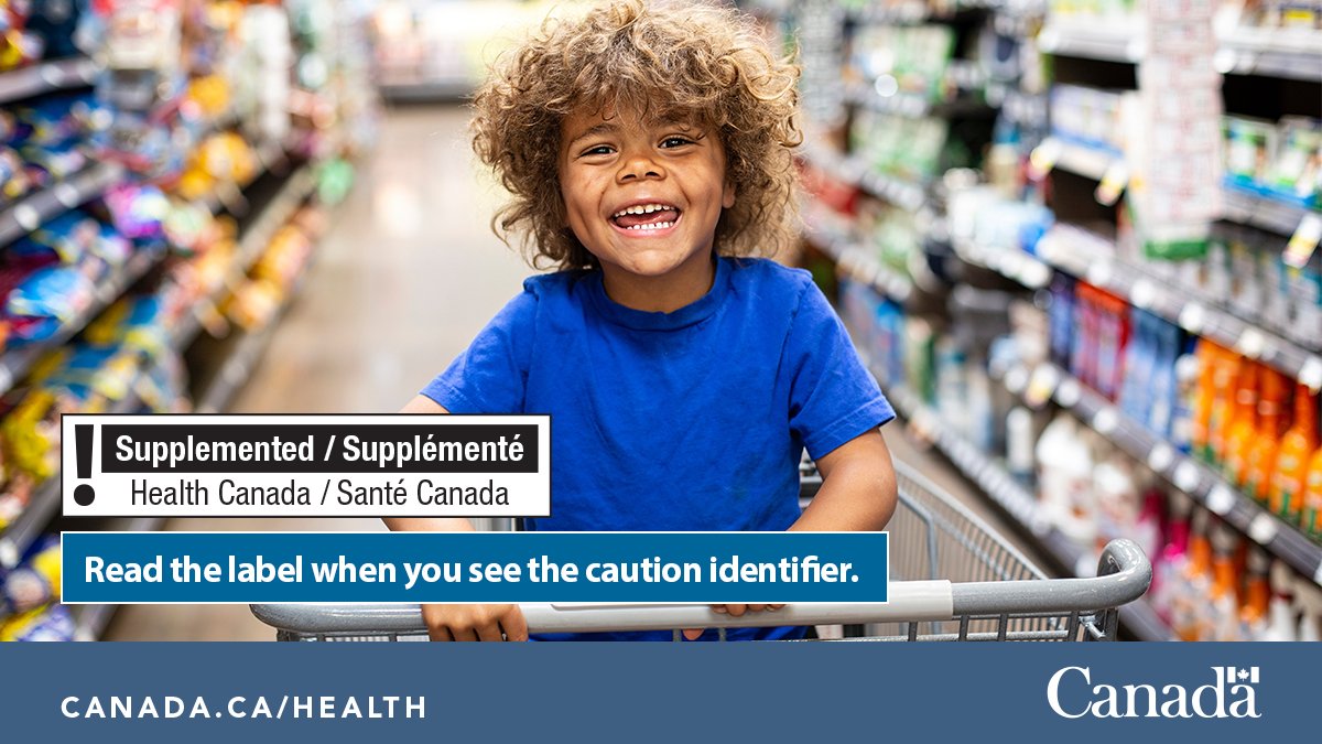 The new supplemented food caution identifier alerts consumers to review cautions on the back or side of a supplemented food or beverage. Make sure to read the label when shopping for your family. 🏷️ ow.ly/xgoT50QB8pp #SupplementedFoods