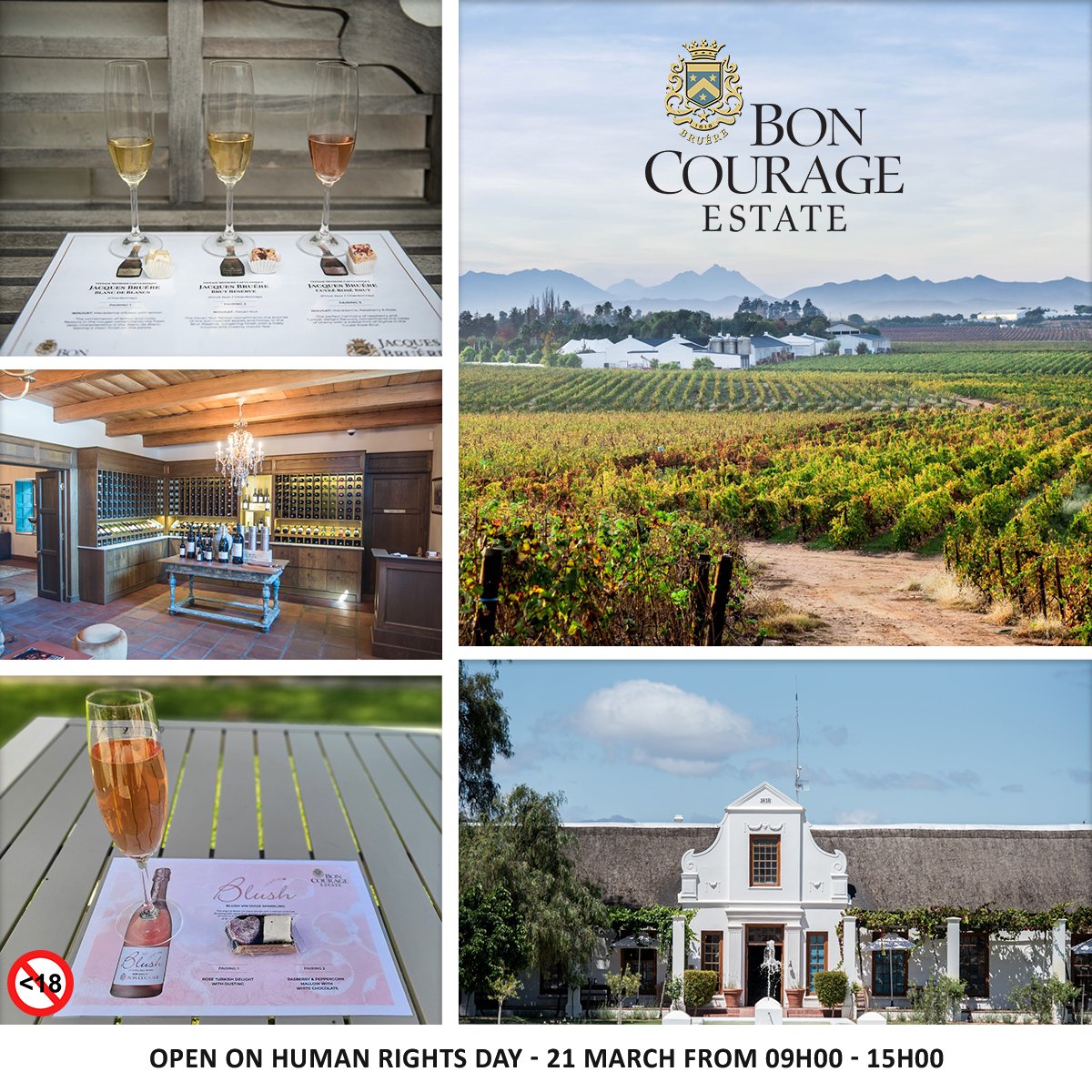 Dear Client please take NOTE of our Trading Times on the 𝟐𝟏 𝐌𝐚𝐫𝐜𝐡 ~ 𝐇𝐔𝐌𝐀𝐍 𝐑𝐈𝐆𝐇𝐓𝐒 𝐃𝐀𝐘 🥂 OPEN 09h00 - 15h00 #boncourage #exceptionalquality #thefunofpouring #SAwines #supportlocal #drinksouthafricanwine #winelover #robertsonwinevally #humanrightsday