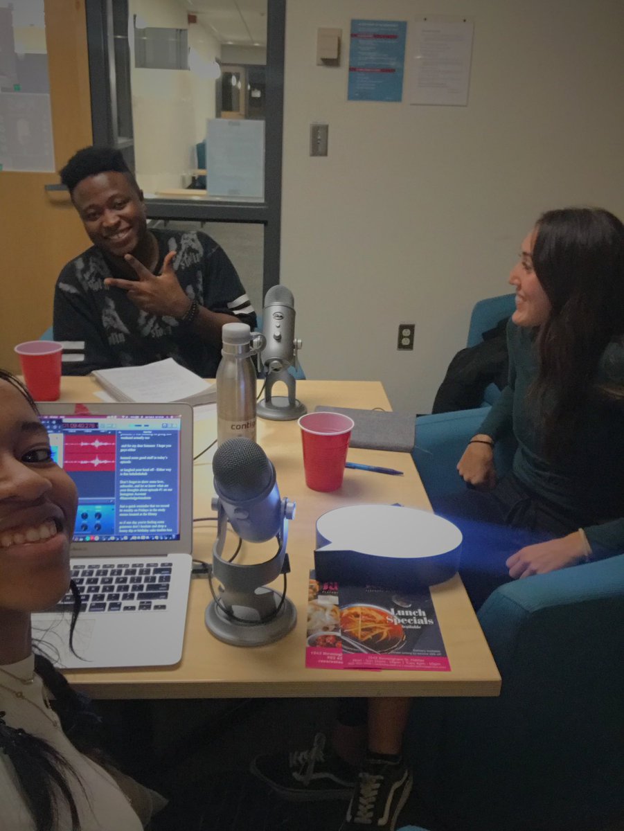 @afripods 4 years ago I recorded my first podcast episode with my college friends at the library 🏫 using the microphones 🎙loaned from the entrepreneurship society and my own laptop 💻 

@talks4students #podcast #collegelife #Entrepreneurship #talks4students