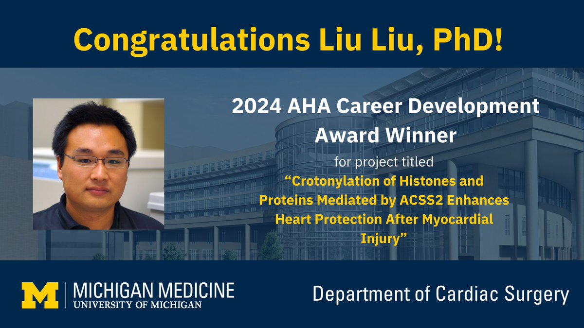 Congratulations on this well-deserved award, Dr. Liu!