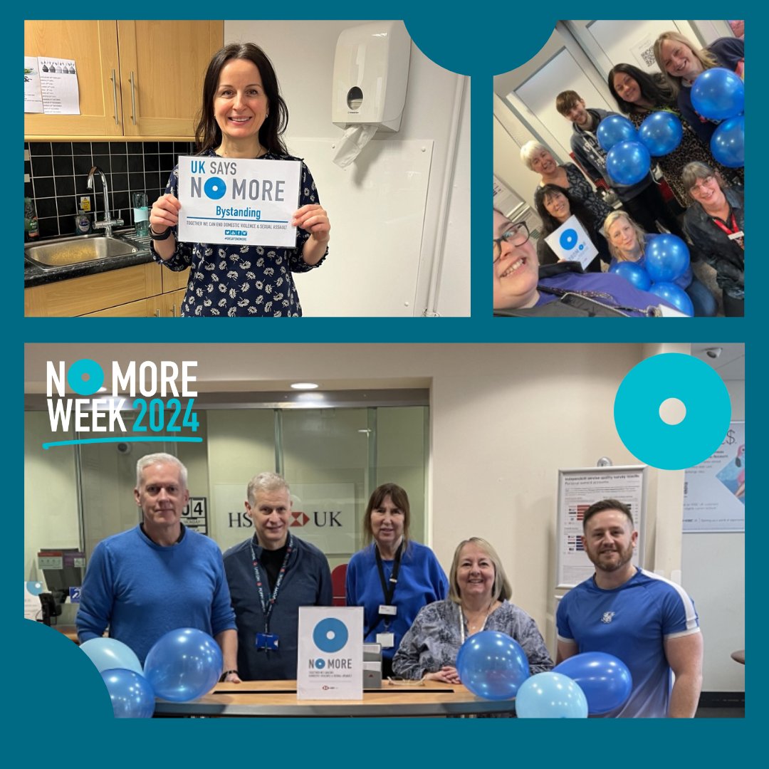 Massive shoutout to @HSBC for their stellar support during #NoMoreWeek! Thank you so much everyone for supporting #NoMoreWeek and raising awareness about #domesticabuse and #sexualviolence.