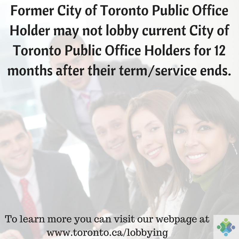 TO_LobbyistReg's tweet photo. Did you know Former City of Toronto Public Officer Holders may not lobby Current Public Office Holders for 12 months after their service ends
#TOLOBBYREG #CITYOFTORONTO #LOBBYING https://t.co/0n9eSGGvuj
