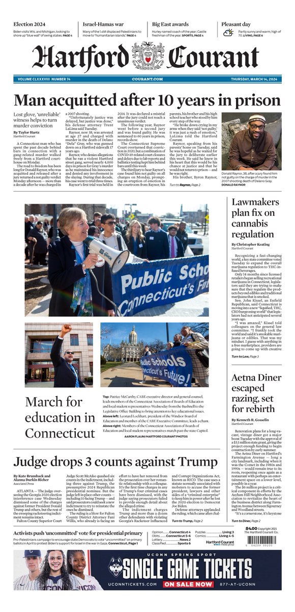 ICYMI: CABE's A Day on the Hill event was featured on the front page of the Hartford Courant! @hartfordcourant #ADayontheHill #KeepthePromise See the full page here: ow.ly/OY7S50QXIVX