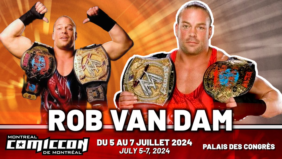 📣Nouvel invité//New Guest! @TherealRVD sera au Comiccon de Montréal cet été. Billets//Tickets: montrealcomiccon.com/billets/ #montrealcomiccon2024 #wrestling #wwe