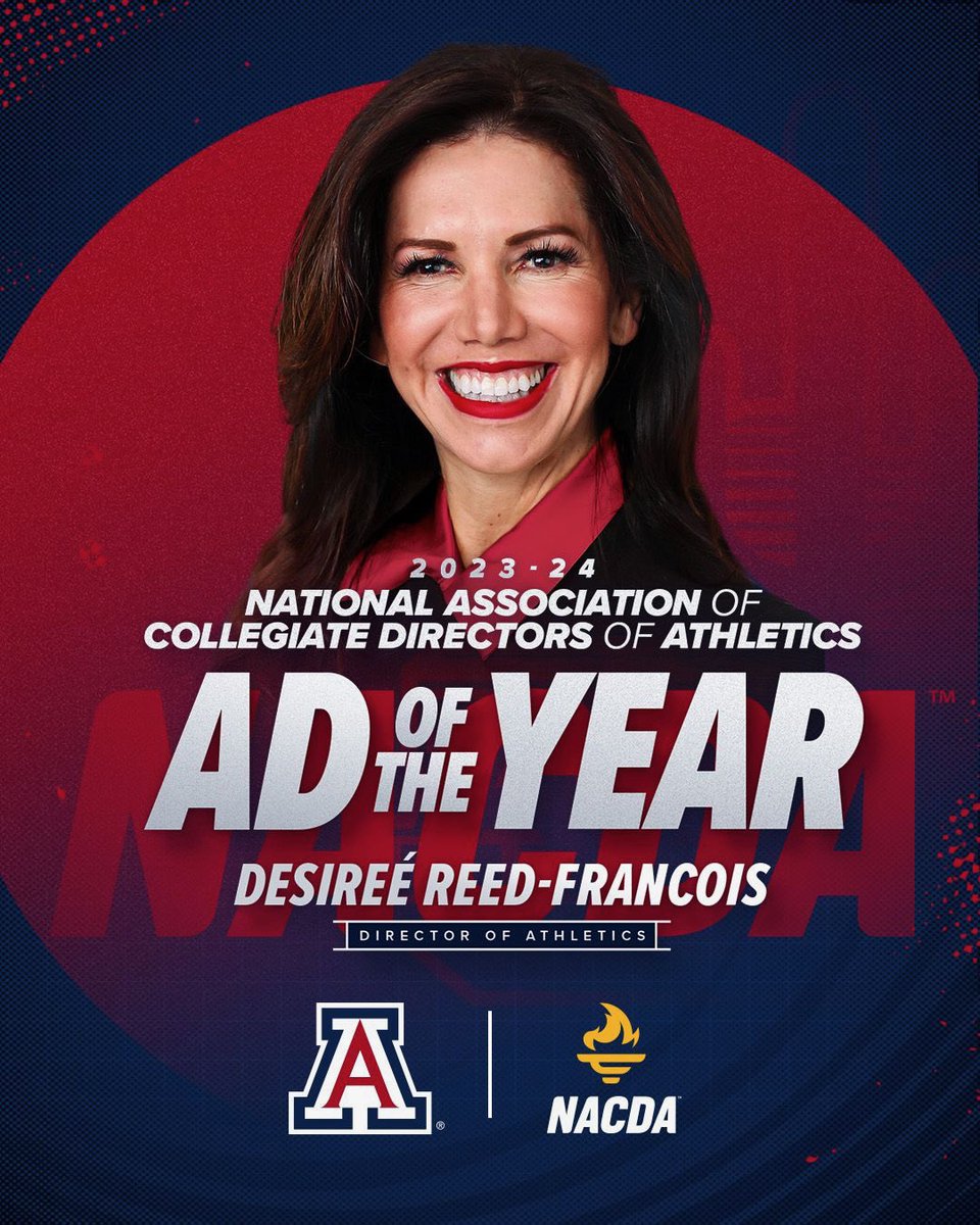 The future is bright ✨ Excited to announce Desireé Reed-Francois has been selected as a @NACDA Athletics Director of the Year! #BearDown