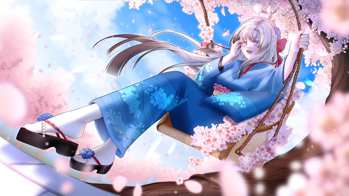 my submission for #soraspring 

Enjoy a spring breeze ☺️🩷🩵 
Thank you shishi for your hard working on the contest