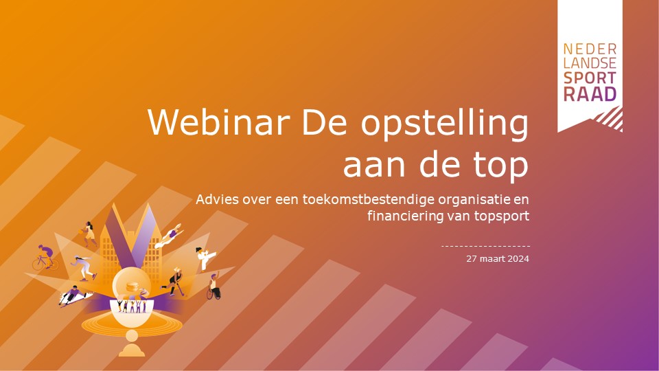 NederlandseSportraad (@nlsportraad) on Twitter photo De prestaties van Nederlandse topsporters zijn beter dan ooit, maar hoe houden we dit zo in de toekomst? Doe mee aan het <a href="/NLsportraad/">NederlandseSportraad</a> webinar op 27/03 van 11-12.15u over het advies over toekomstbestendige topsport in Nederland bit.ly/3THJS8x #opstellingaandetop #topsport De prestaties van Nederlandse topsporters zijn beter dan ooit, maar hoe houden we dit zo in de toekomst? Doe mee aan het <a href="/NLsportraad/">NederlandseSportraad</a> webinar op 27/03 van 11-12.15u over het advies over toekomstbestendige topsport in Nederland bit.ly/3THJS8x #opstellingaandetop #topsport