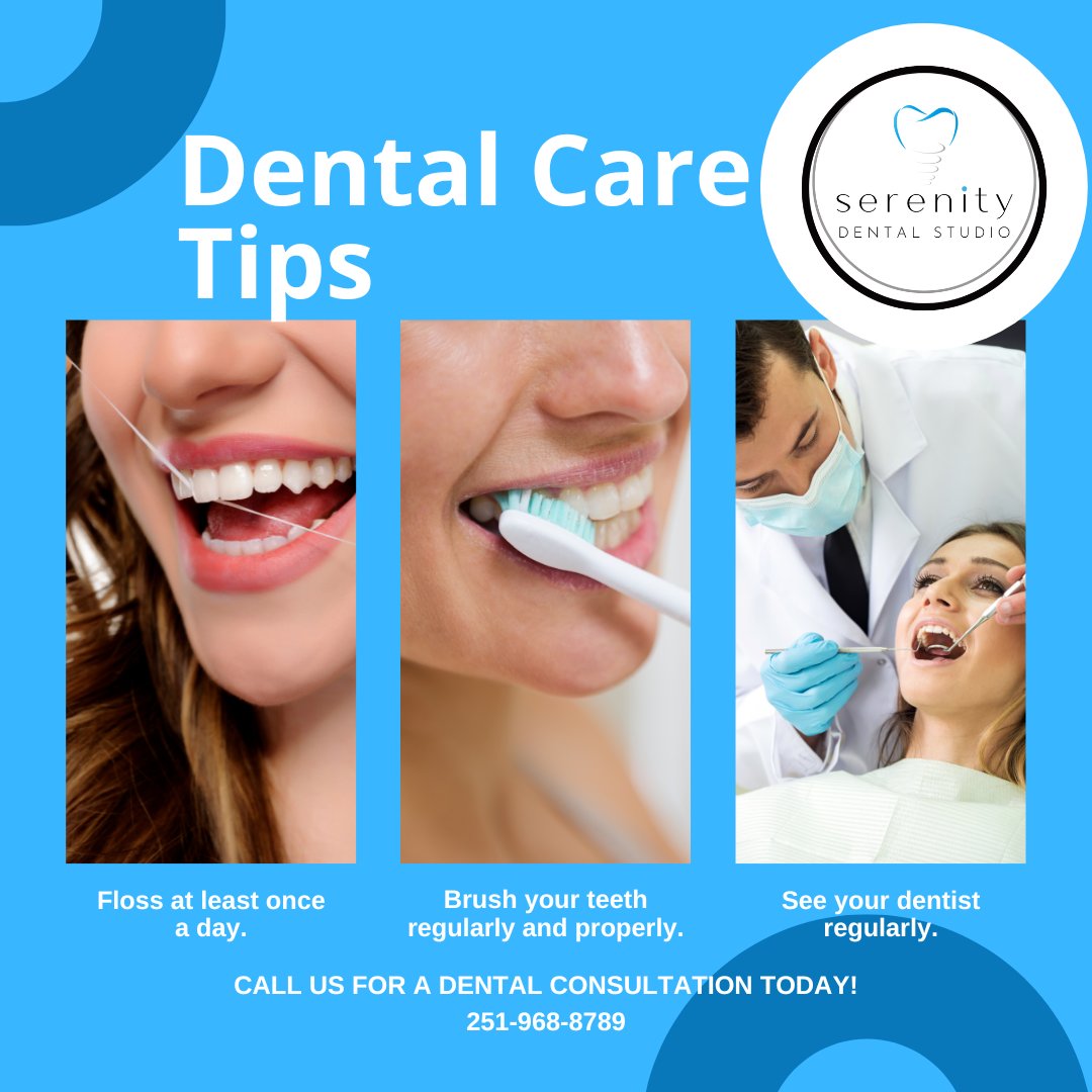 Maintaining good oral hygiene is key to preventing dental problems. Here are 3 simple steps you can take:
1️⃣ Floss at least once a day
2️⃣ Brush your teeth at least twice a day
3️⃣ Keep up with regular dental visits!

#DentalTips #OralHealth #PreventiveCare #GulfShoresDentist