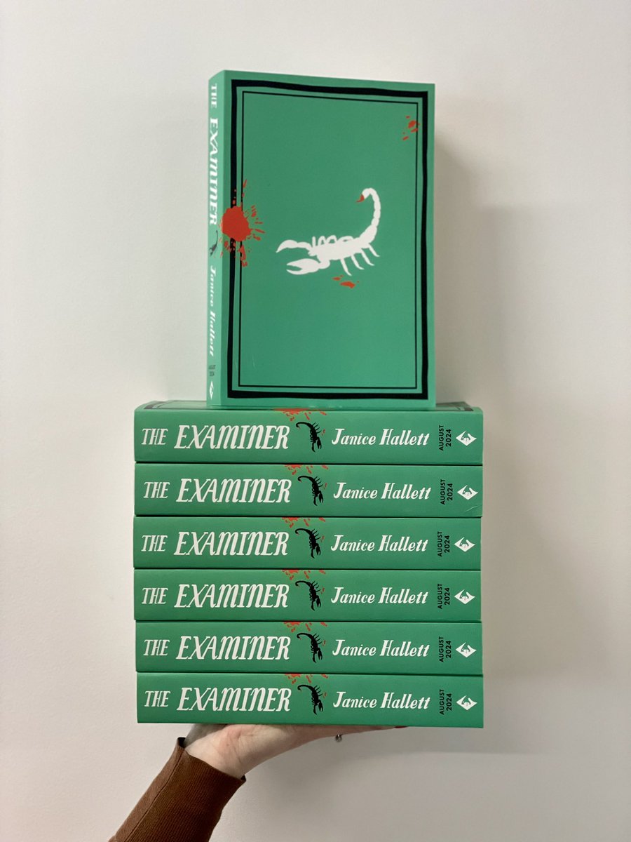 Have your pencils at the ready, author proofs of @JaniceHallett’s #TheExaminer have landed @ViperBooks’ Towers. Mischief, murder and the occasional scorpion on the most eventful art course in history. Turn your papers over. Your time starts now…