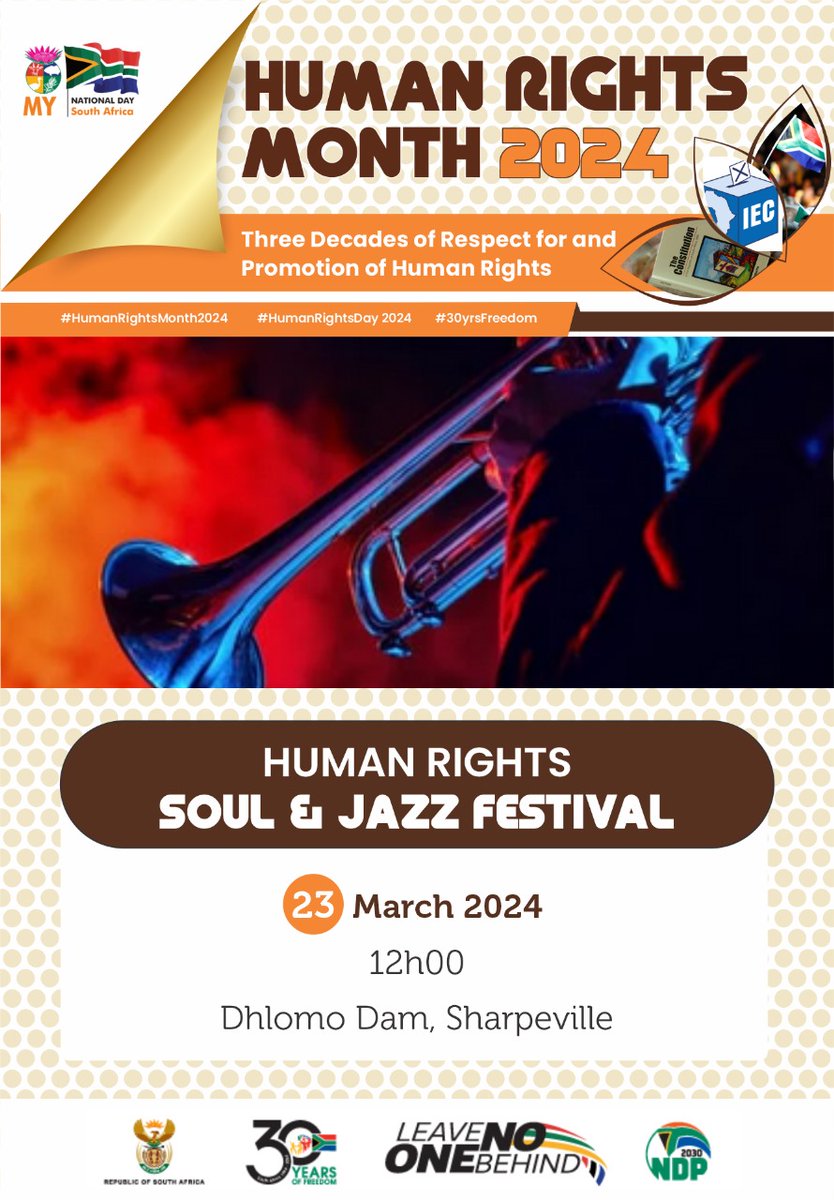 Celebrating 30 years of freedom through soul & jazz festival at Sharpeville Dlomo dam. #HumanRightsMonth2024 #2024NationalElections