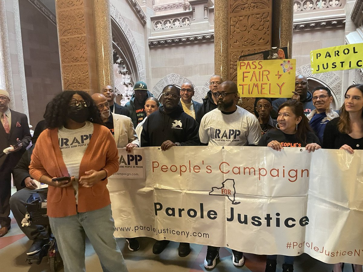 GETTING STARTED: Queens for Parole Justice! Queens lawmakers, formerly incarcerated community members, and families and friends of people in prison are rallying to demand passage of the Elder Parole and Fair & Timely Parole bills.