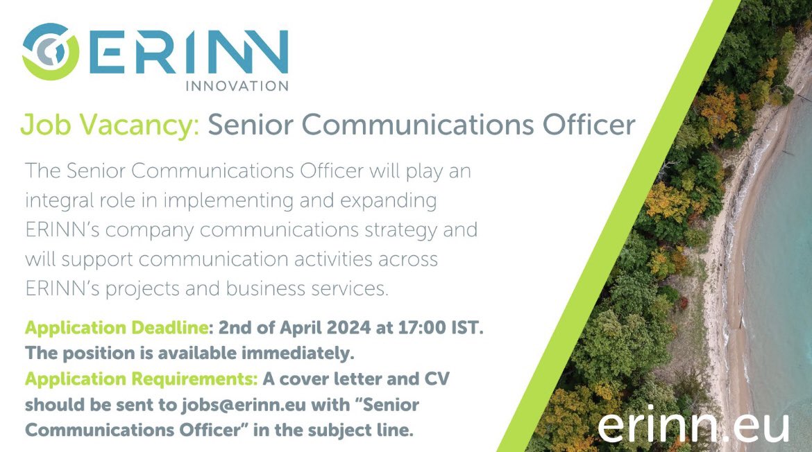 Just under 2 weeks left to apply for these exciting roles #jobfairy #jobslert #dublinjobs #comms #projectofficer